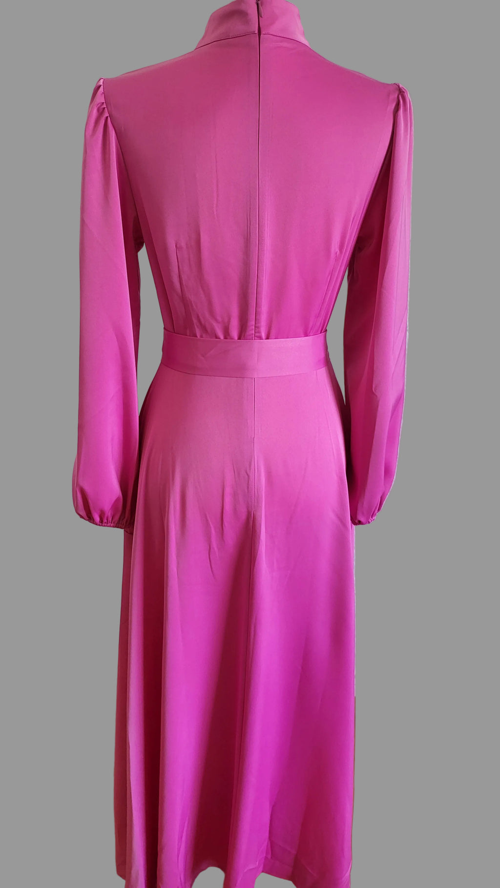 The Layali Dress — Luxe Satin Modest Evening Maxi