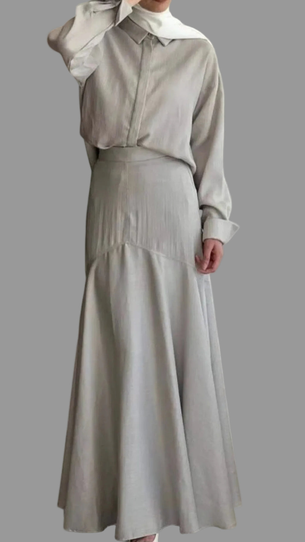 The Sera Set - Shirt & Tiered Maxi Skirt Co-Ord Set